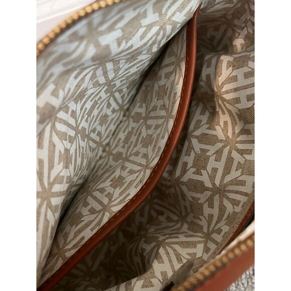 India Hicks Bridle Suede Leather Shoulder Crossbody Bag Gold Chain Brown NWOT - Picture 14 of 14